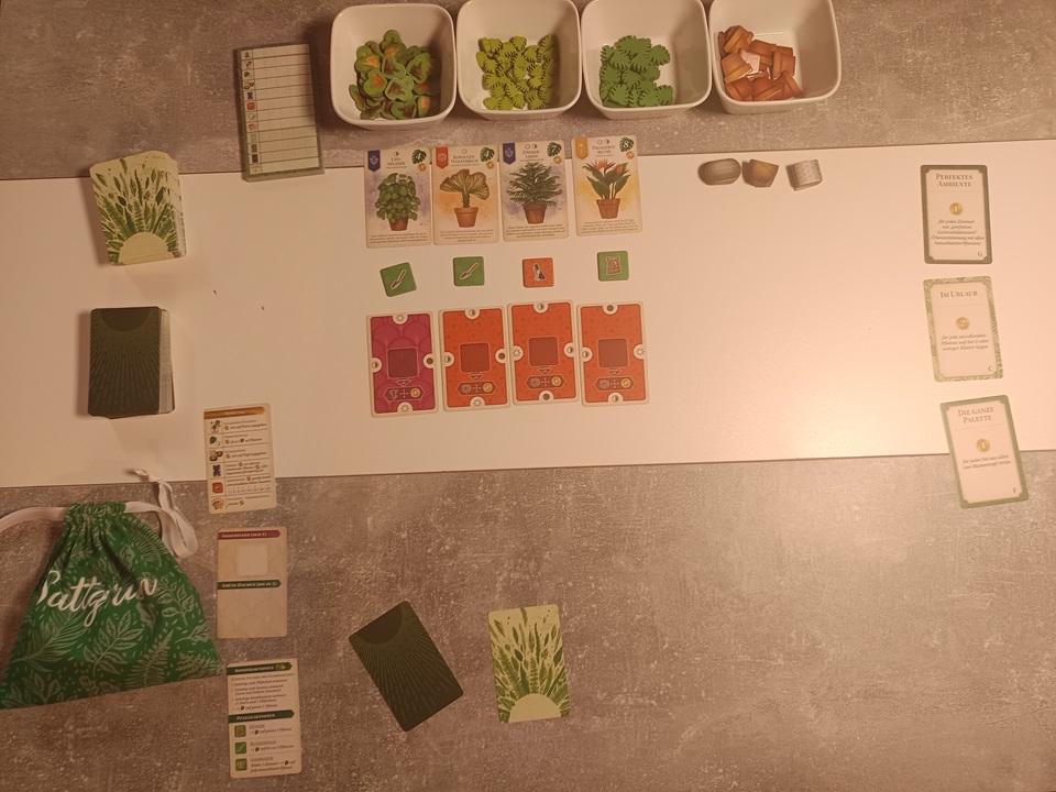 Spielstart bei Sattgrün